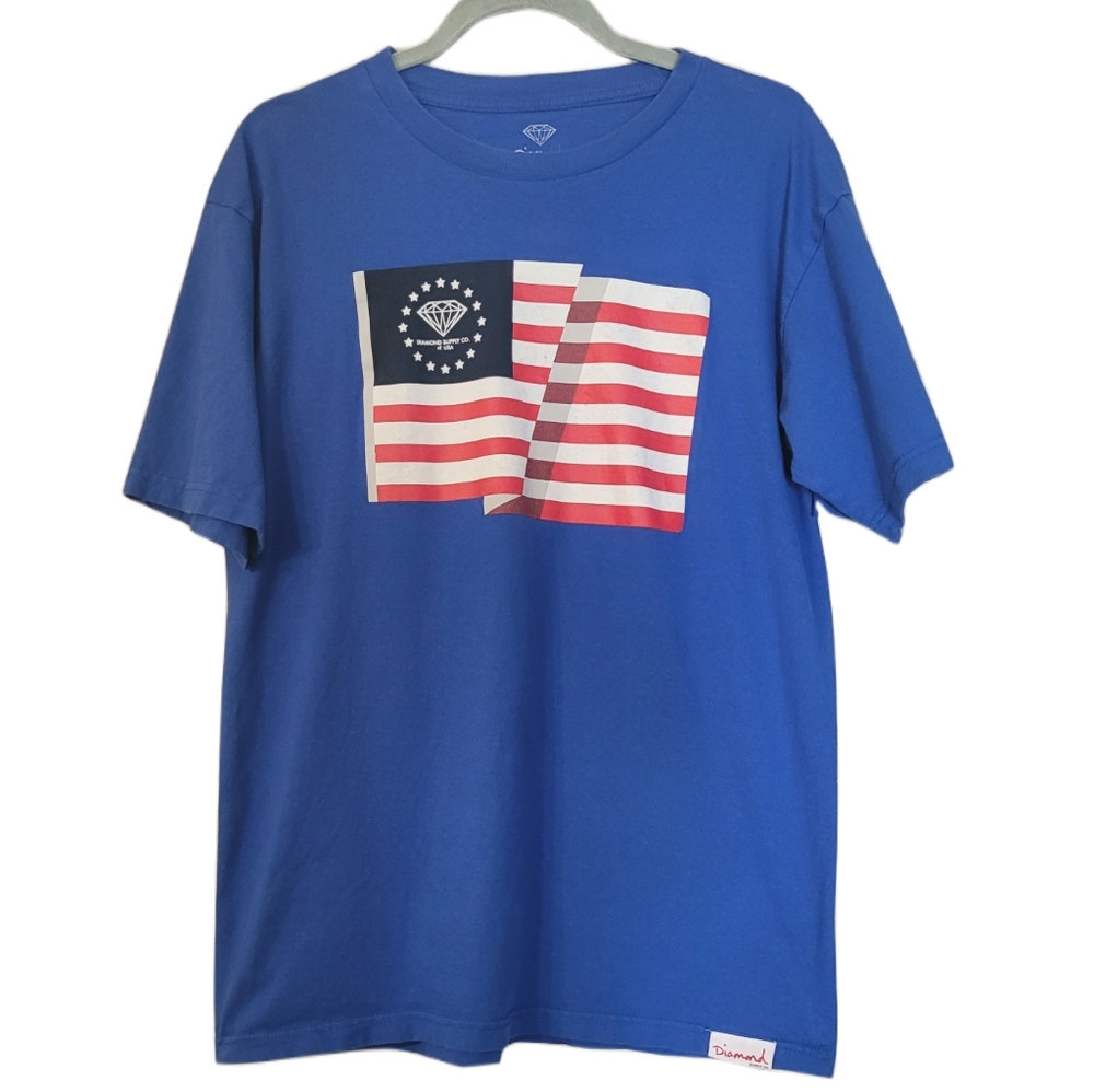 Diamond Supy Co Flag T-Shirt Men's Size Medium